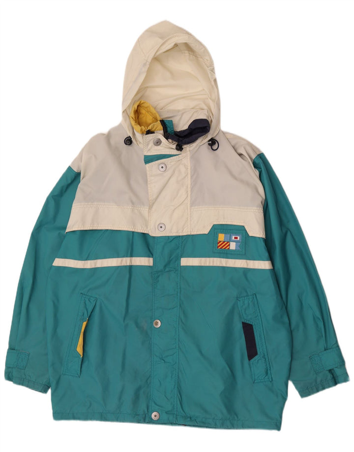 K-Way Chaqueta de esquí con capucha para hombre UK 40 Large Azul Colorblock Poliéster