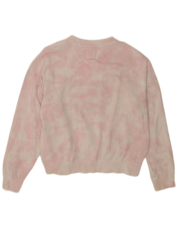 Billabong Sudadera gráfica para mujer Jumper UK 40 Medium Pink Tie Dye