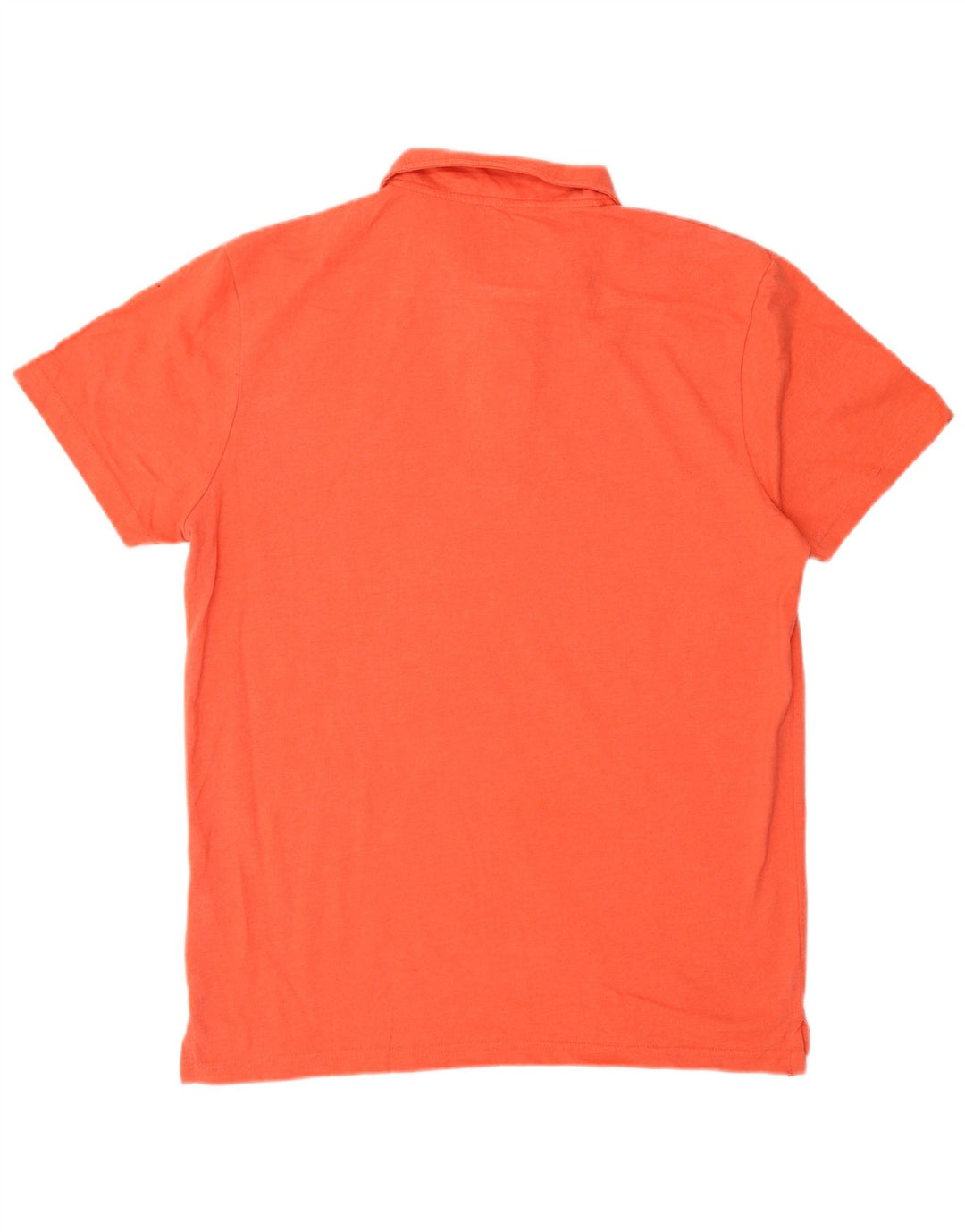 Weird Fish Polo Hombre Algodón Naranja Medio