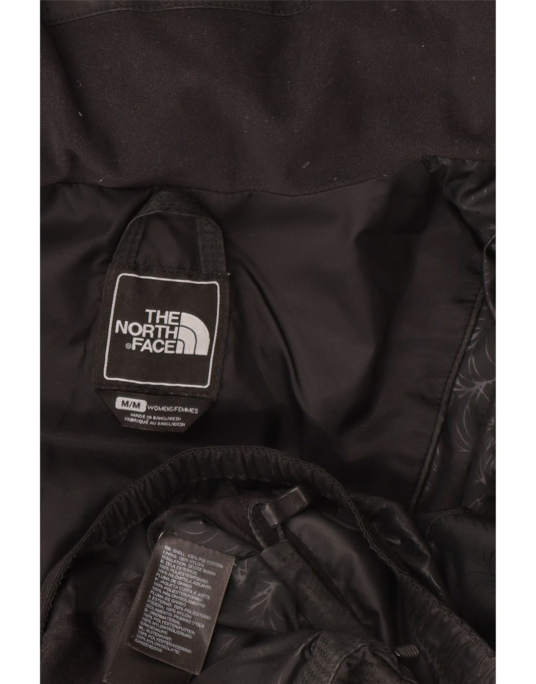 The North Face Chaqueta acolchada con capucha para mujer UK 44 Mediana Poliéster negro