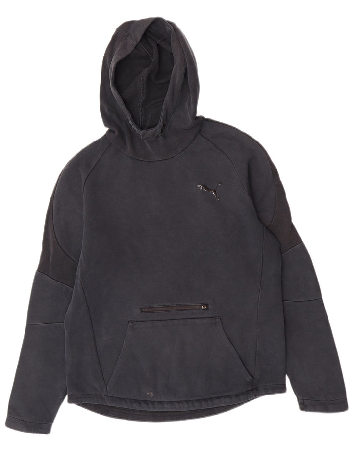 Puma Hombre Sudadera Con Capucha Jumper Medium Azul Marino Algodón