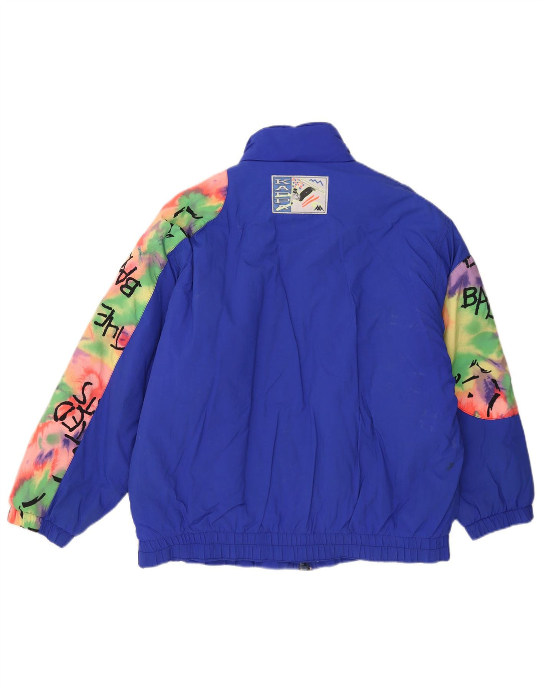 Kappa Chaqueta de esquí de ajuste relajado con gráfico para niños 15-16 años Bloque de color azul