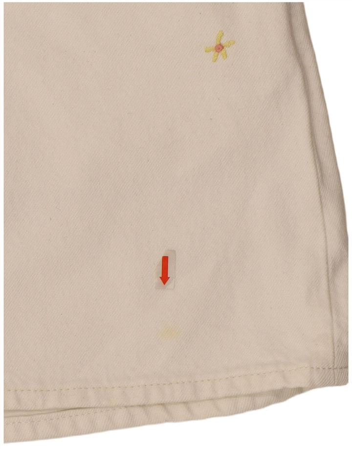 Falda Vaquera Levi's Mujer W27 Pequeña Algodón Blanco