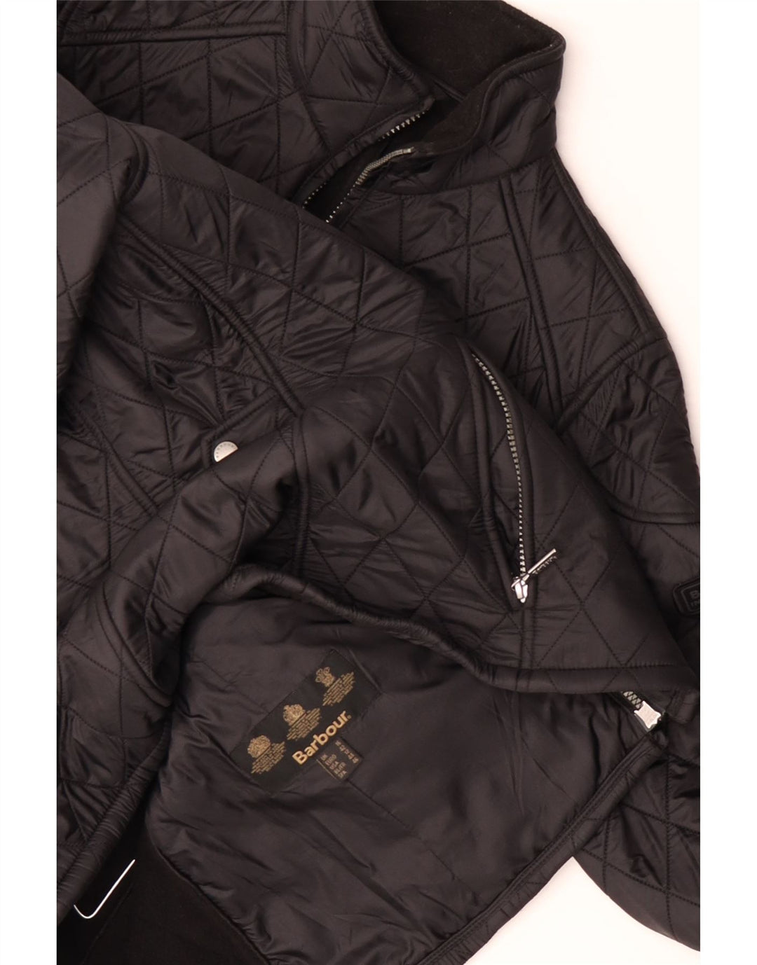 BARBOUR Chaqueta acolchada para mujer Reino Unido 46 Grande Negro