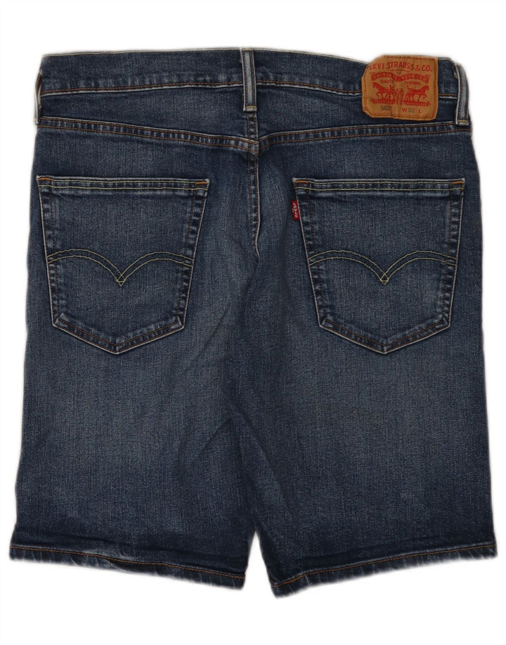 LEVI'S Mens 502 Denim Shorts W32 Algodón Azul Medio