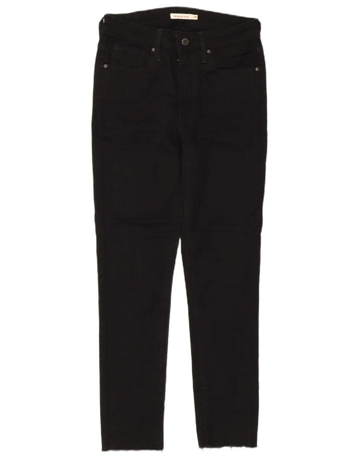 Levi's Vaqueros pitillo de talle alto 721 para mujer W29 L27 Negro