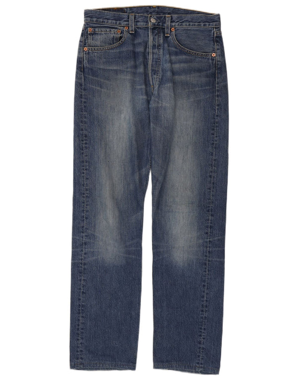 Levi's Hombre 501 Vaqueros Rectos W32 L34 Algodón Azul
