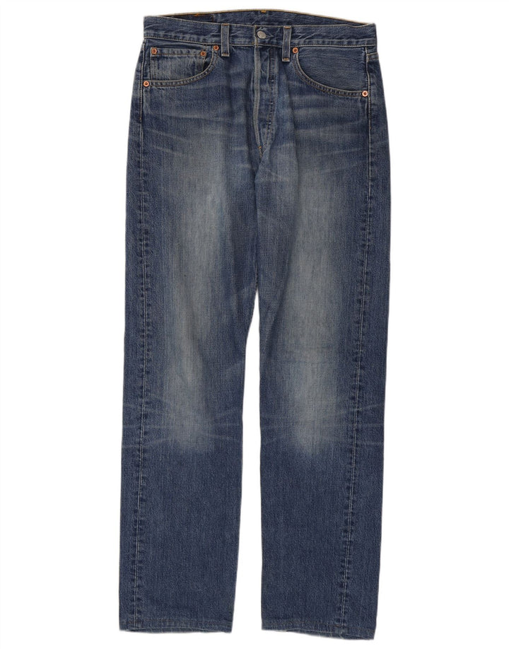 Levi's Hombre 501 Vaqueros Rectos W32 L34 Algodón Azul