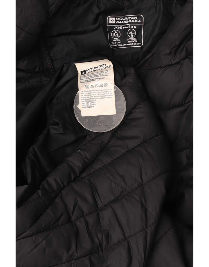 Chaqueta acolchada con capucha para mujer Mountain Warehouse UK 46 Large Poliamida negra