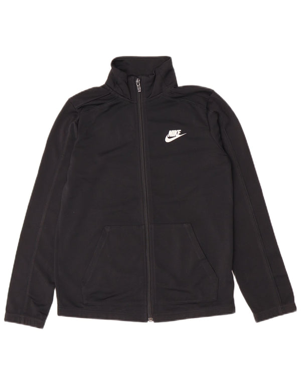 Nike Chaqueta de chándal para niños 10-11 años Mediana Negro Poliéster