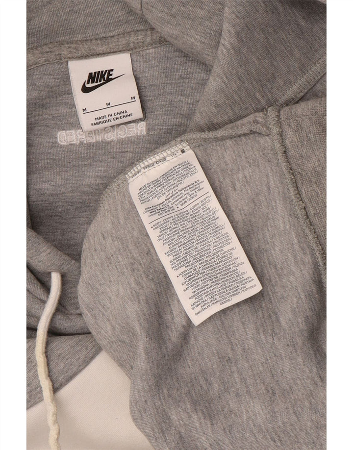 Nike Hombre Sudadera Con Capucha Gráfica Jersey De Algodón Gris Medio
