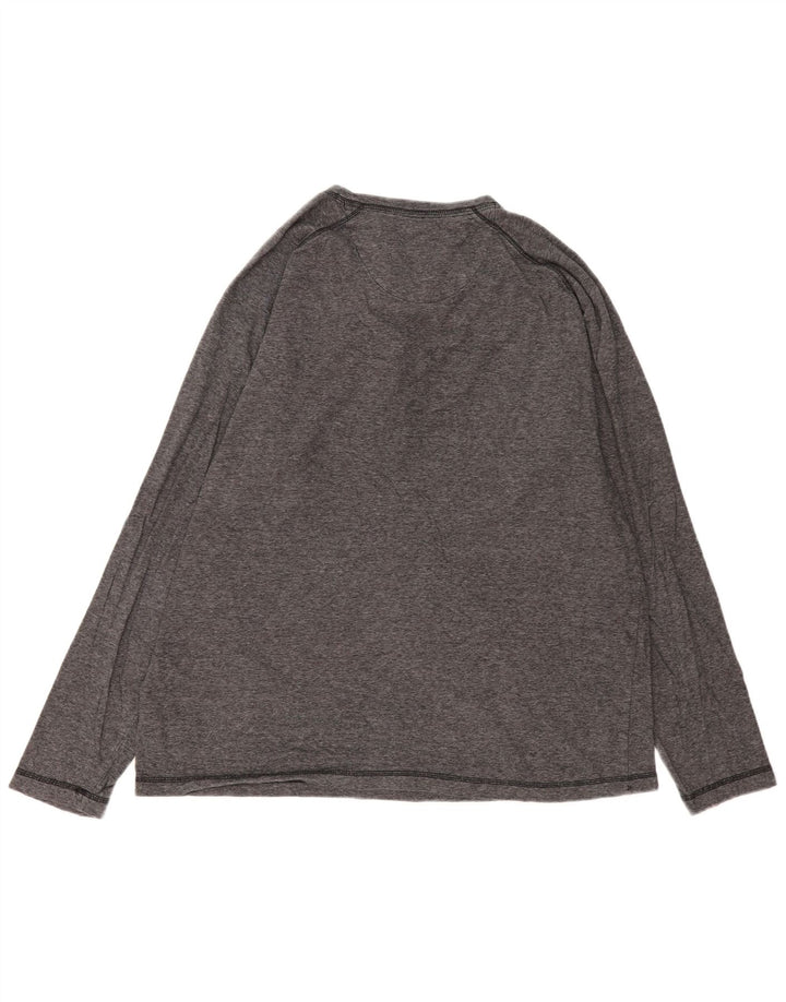 Chaps Hombre Top Manga Larga XL Algodón Gris
