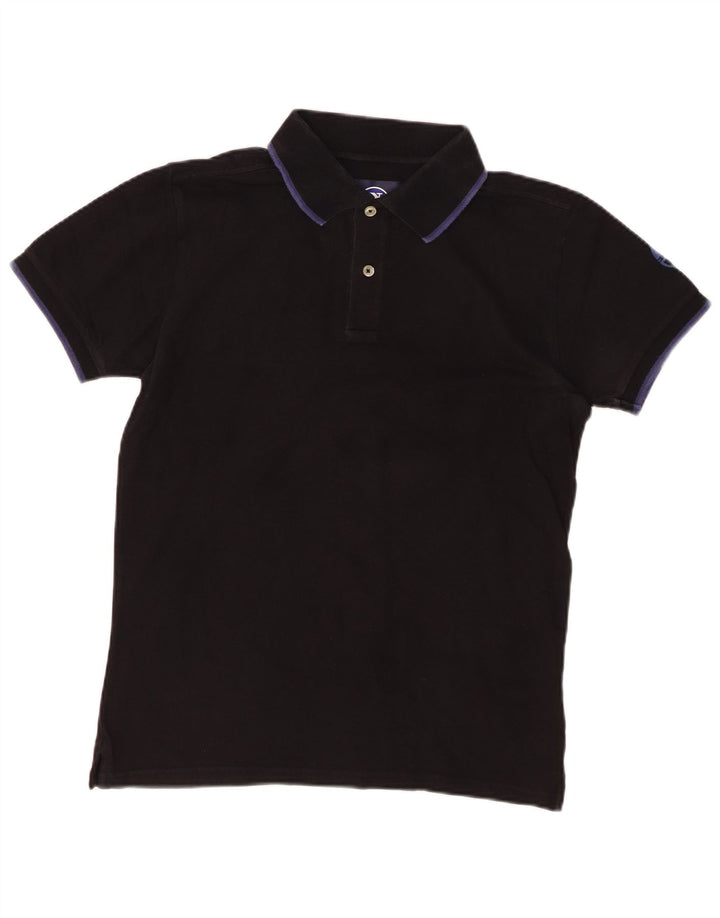 NORTH SAILS Mens Polo Shirt Small Black Cotton