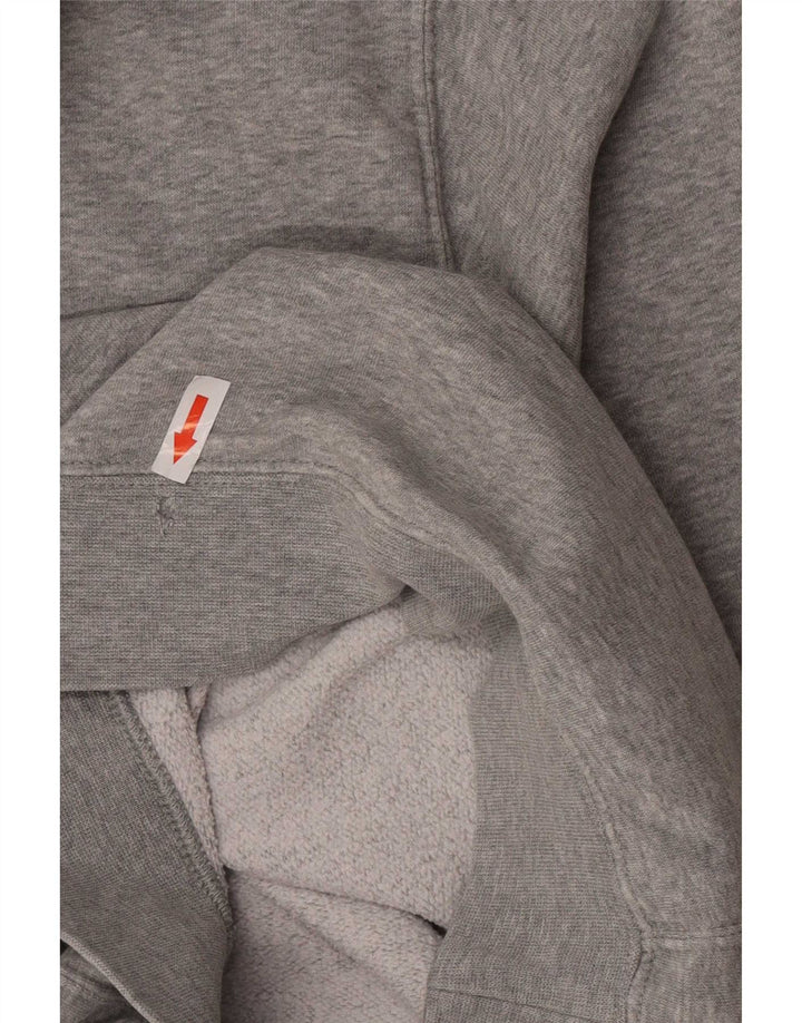 Nike Hombre Graphic Regular Fit Sudadera con Capucha Jersey Pequeño Gris Algodón