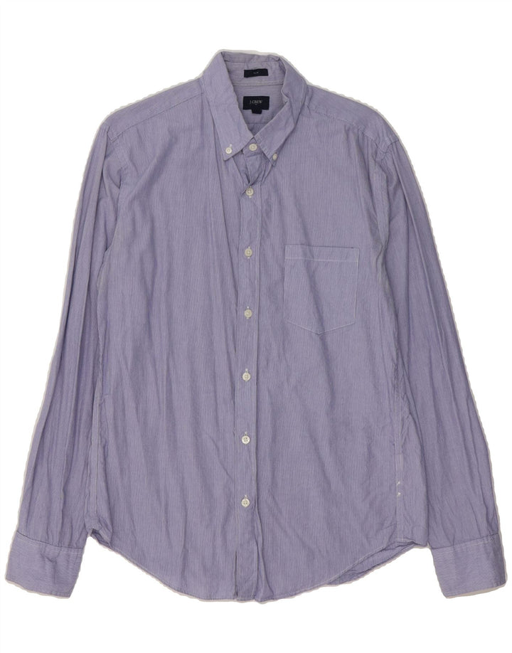 J. CREW Mens Slim Fit Shirt Medium Blue Pinstripe Cotton Vintage J. Crew and Second-Hand J. Crew from Messina Hembry 