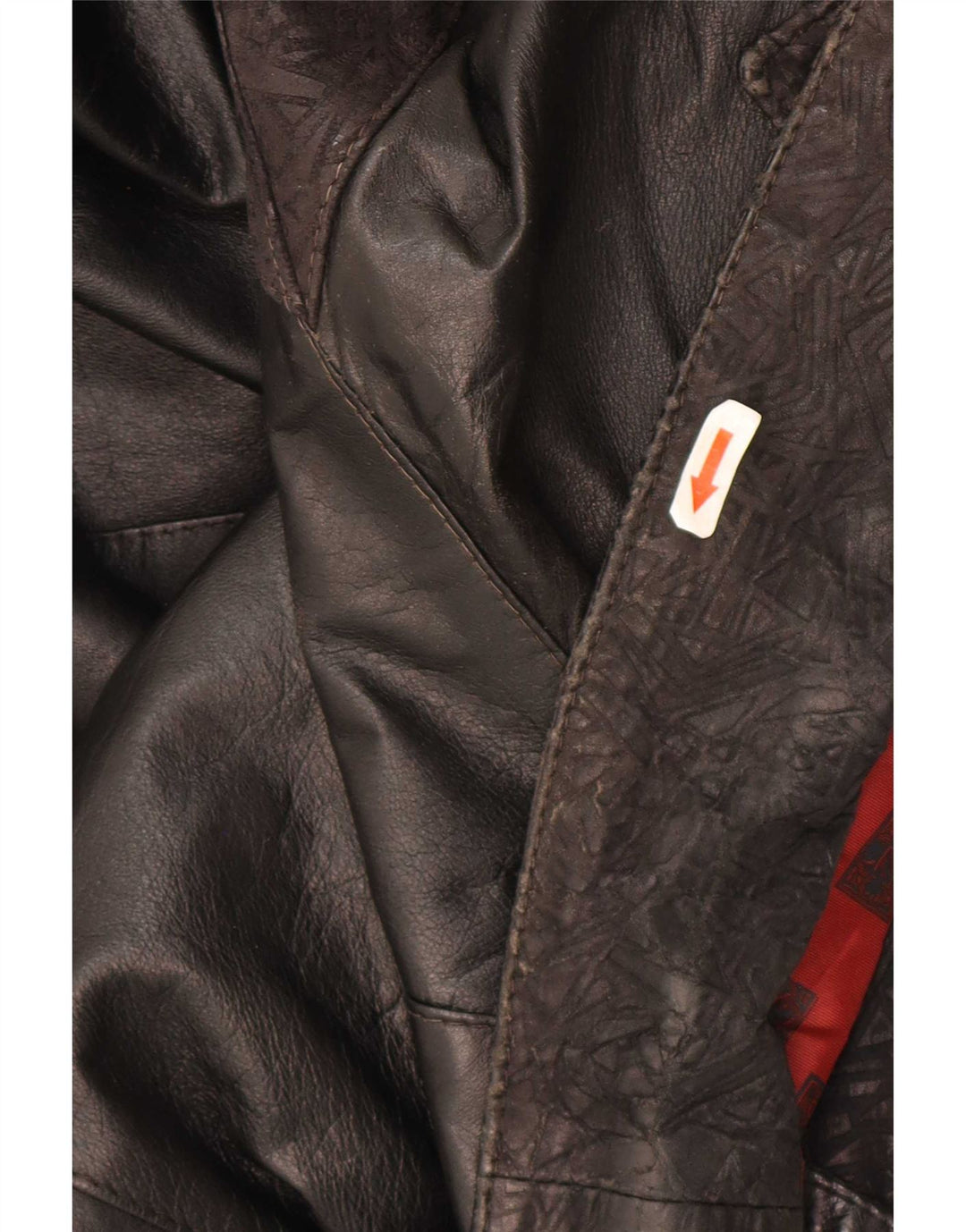 Vintage mujer chaqueta de cuero de gran tamaño Reino Unido 10 pequeño negro