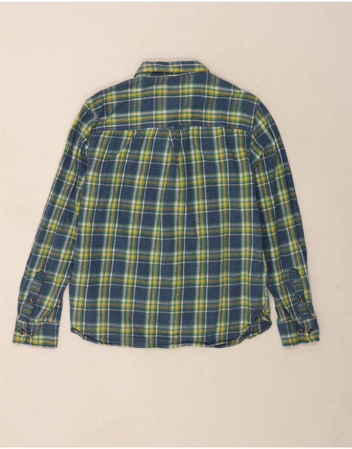 Camisa de franela para hombre de Fat Face de algodón a cuadros verdes grandes