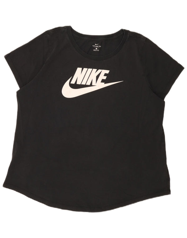 Nike Camiseta gráfica para mujer UK 40 XL Algodón negro
