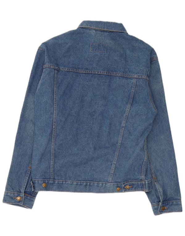 Vintage hombres chaqueta de mezclilla Reino Unido 36 pequeño azul