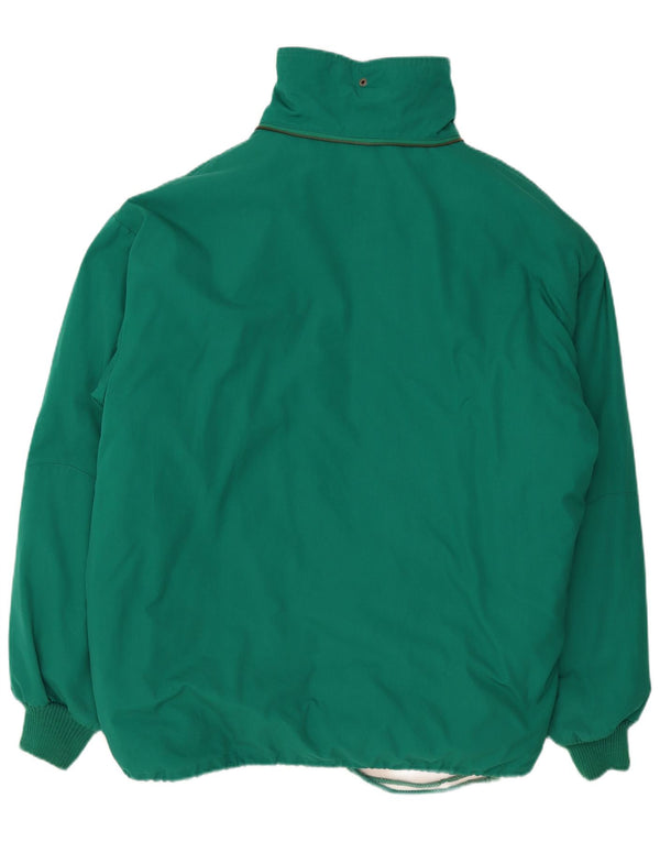 Chaqueta acolchada vintage para hombre Reino Unido 42 XL Poliéster verde