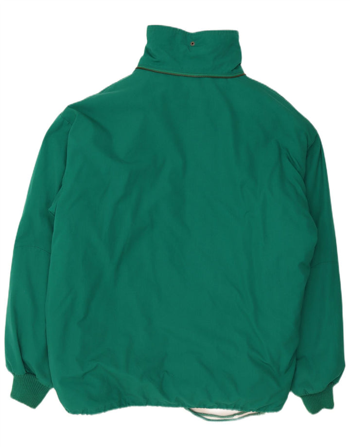 Chaqueta acolchada vintage para hombre Reino Unido 42 XL Poliéster verde