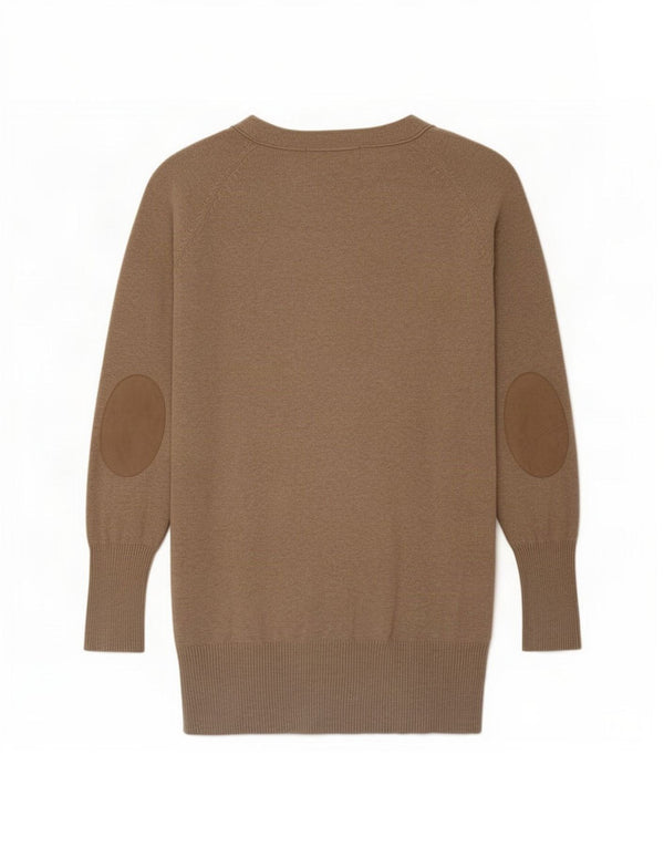 Zara - Cárdigan largo para mujer, talla 40, talla grande, algodón beige