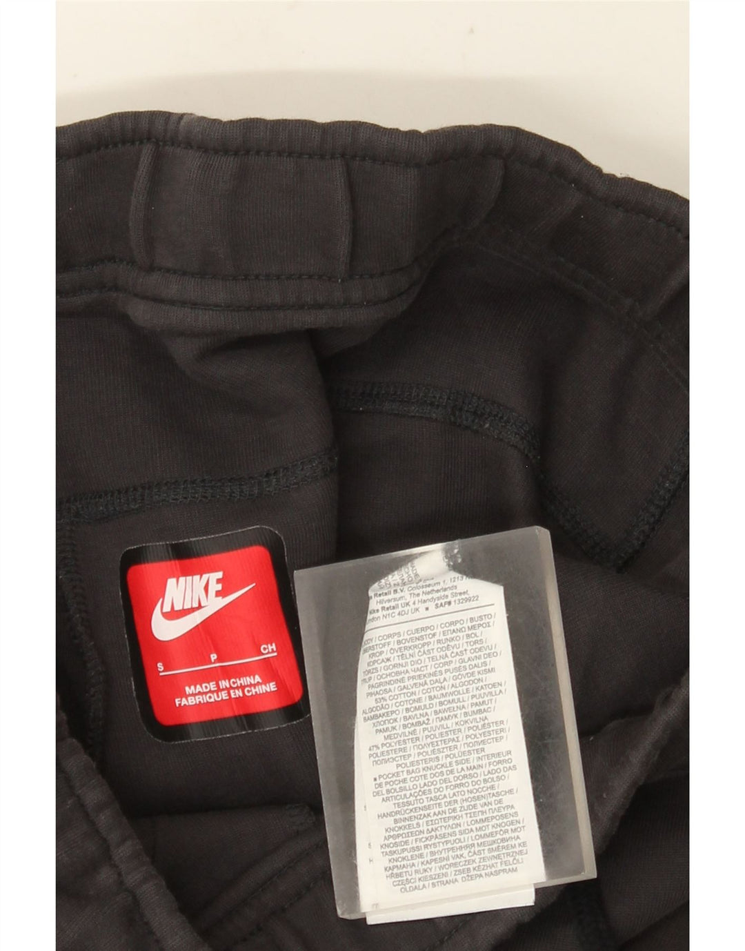 Nike Pantalones de Chándal para Hombre Joggers Small Gris Algodón