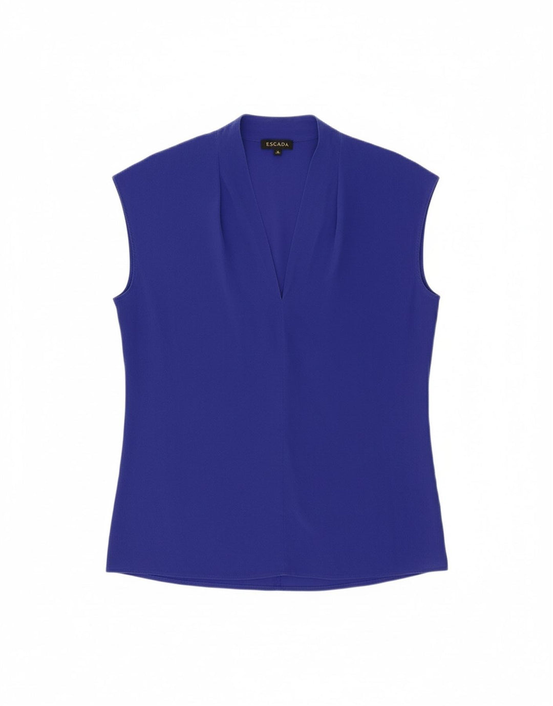 ESCADA Womens Oversized Blouse Top EU 34 XS Blue Silk