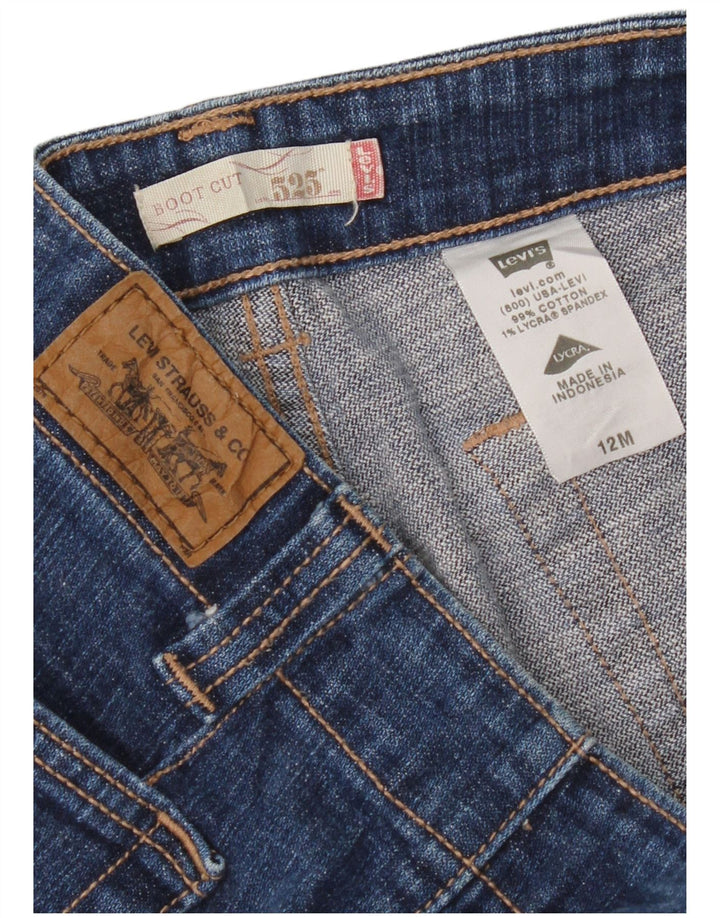 Levi's Jeans 525 Bootcut para mujer US 12 Large W34 L32 Algodón azul