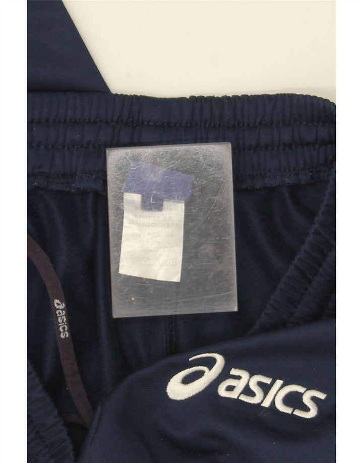 Asics - Pantalones de chándal para mujer, talla 40, talla grande, poliéster, color azul marino