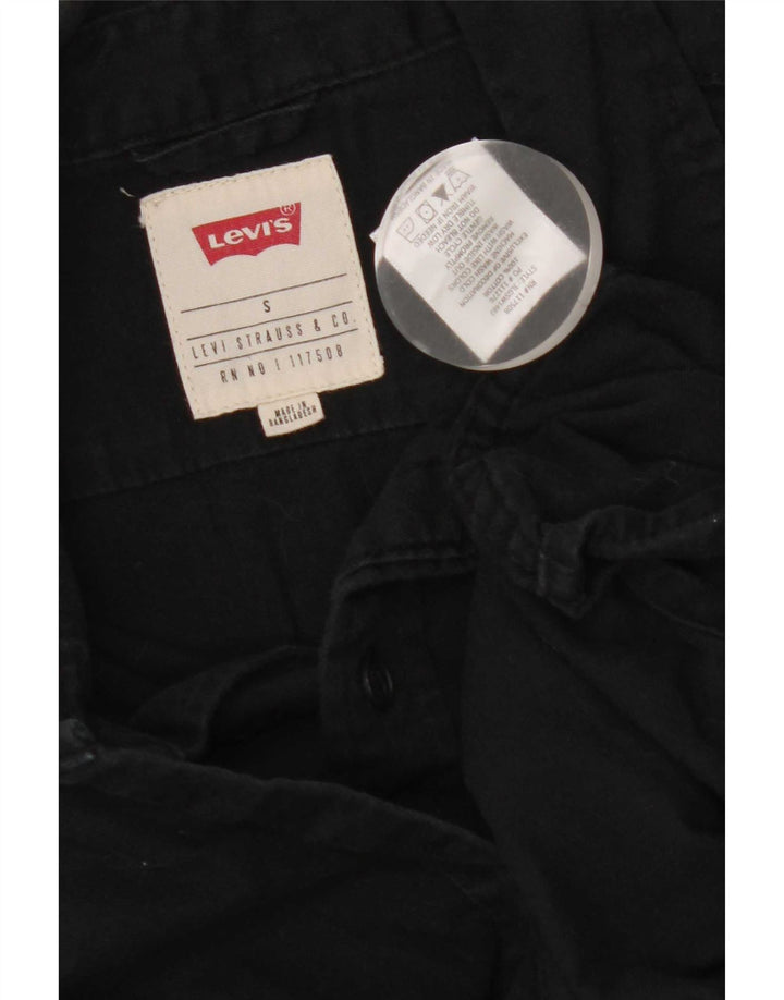 Camisa Levi's Hombre Manga Corta Small Algodón Negro