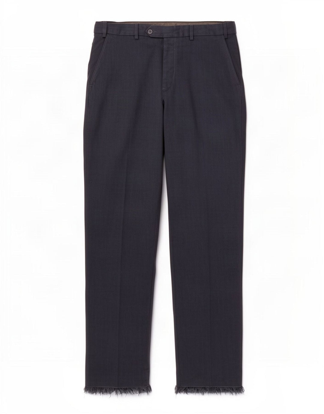 Marks & Spencer Pantalón de traje de corte regular para hombre W34 L33 Poliéster azul marino
