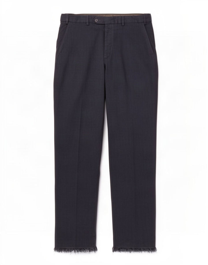 Marks & Spencer Pantalón de traje de corte regular para hombre W34 L33 Poliéster azul marino