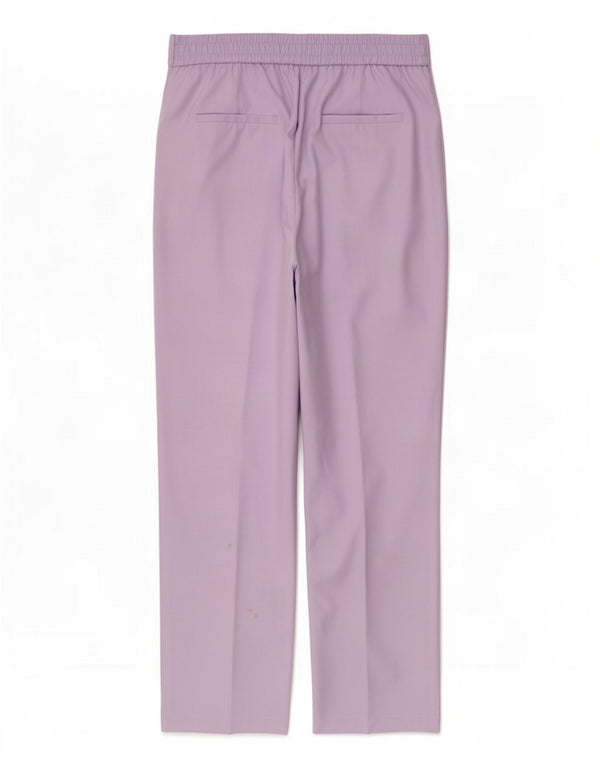 Marks & Spencer Pantalones chinos rectos para mujer UK 46 Large W34 L28 Púrpura