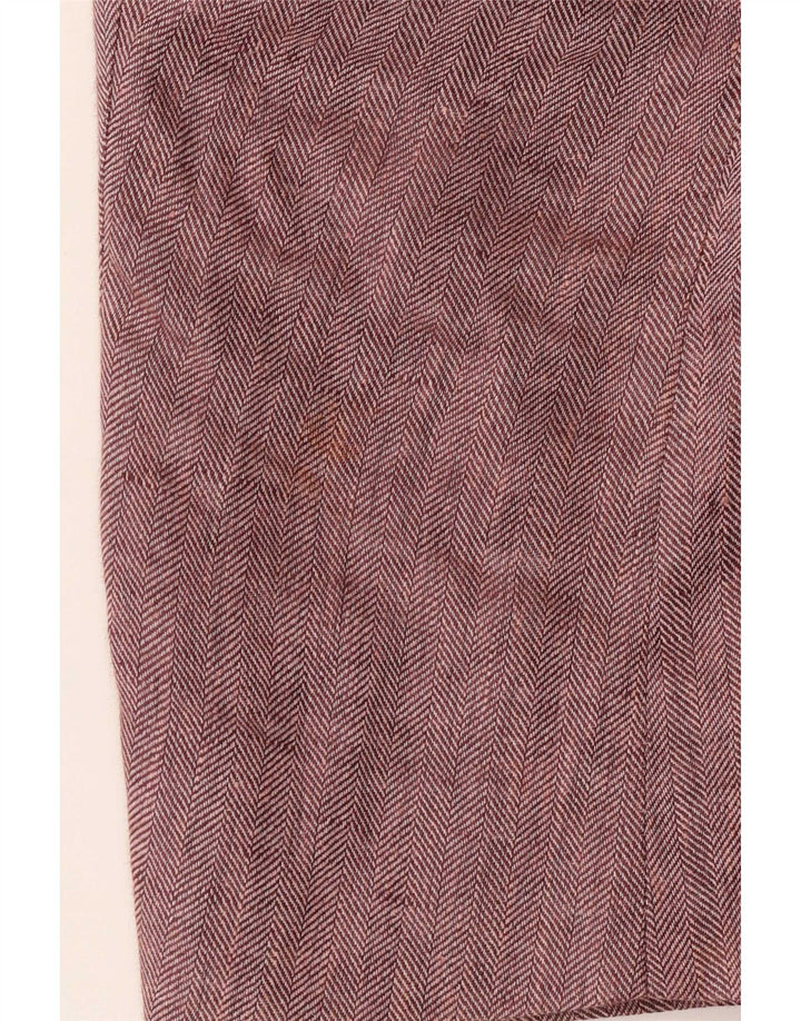 Marks & Spencer Chaqueta tipo blazer de 2 botones para hombre UK 40 Medium Pink Herringbone