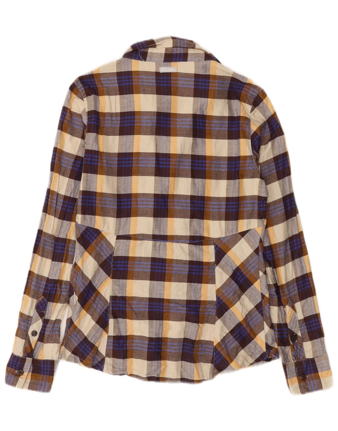 Columbia Camisa de franela para mujer UK 40 Small Multicolor Check Cotton