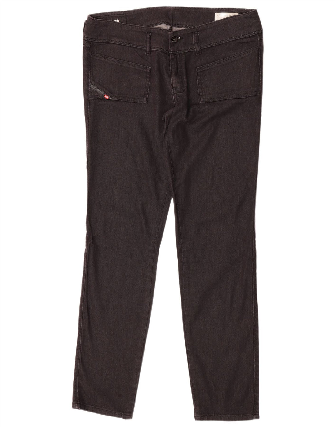 Diesel Mujer Husky Slim Jeans W30 L30 Algodón Negro