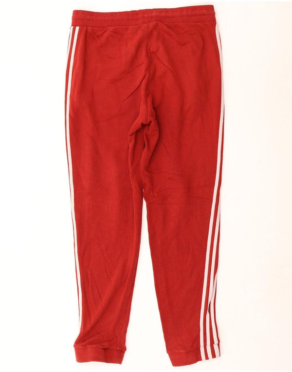 Adidas Hombre Chándal Pantalones Joggers Pequeño Rojo Algodón