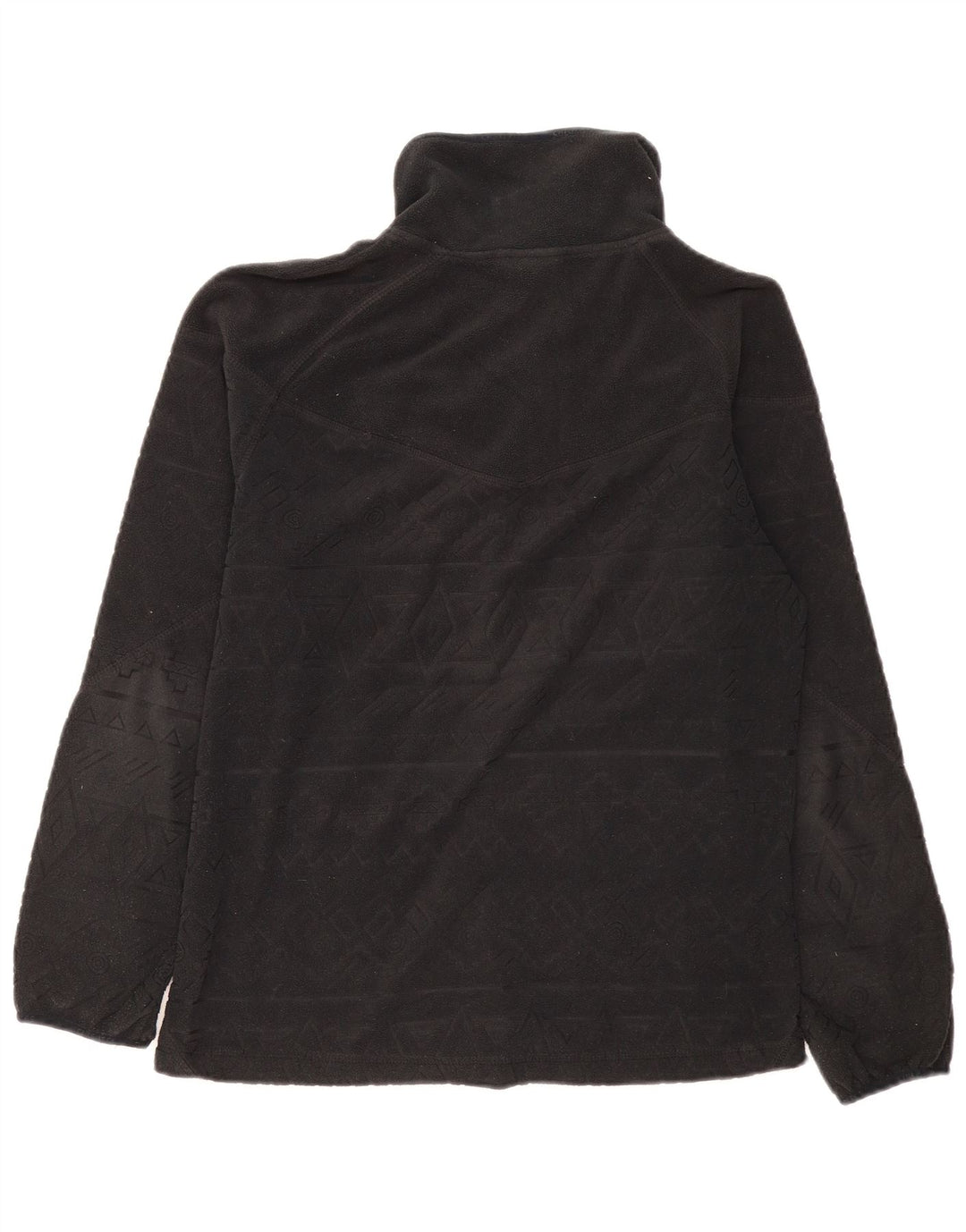 Chiemsee Chaqueta polar para mujer UK 46 Grande Poliéster geométrico negro