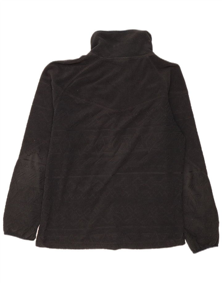 Chiemsee Chaqueta polar para mujer UK 46 Grande Poliéster geométrico negro