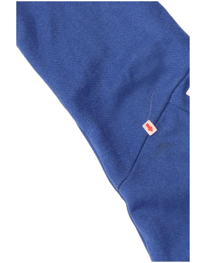 ADIDAS Hombre Aeroready Zip Neck Jersey Chándal Top Azul Medio