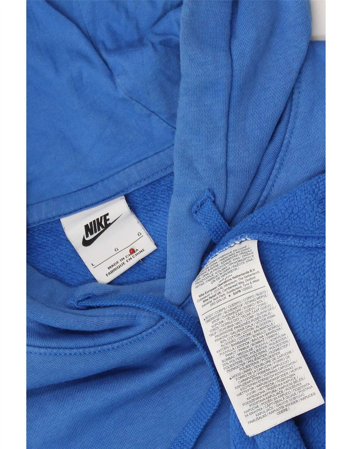 Nike Jersey con capucha para hombre, talla grande, algodón azul