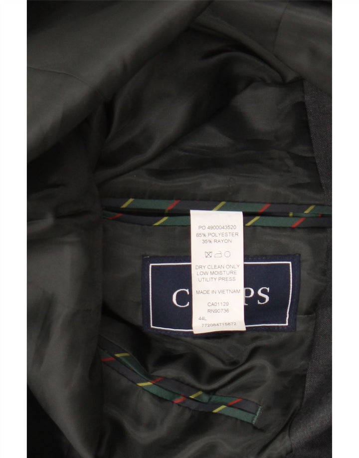 Chaps Chaqueta tipo blazer de 2 botones para hombre UK 44 2XL Poliéster gris