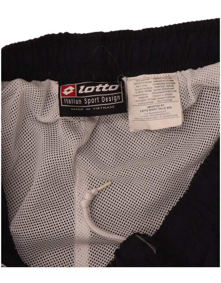 Pantalones De Chándal Lotto Hombre Poliéster Color Block Azul Marino Medio