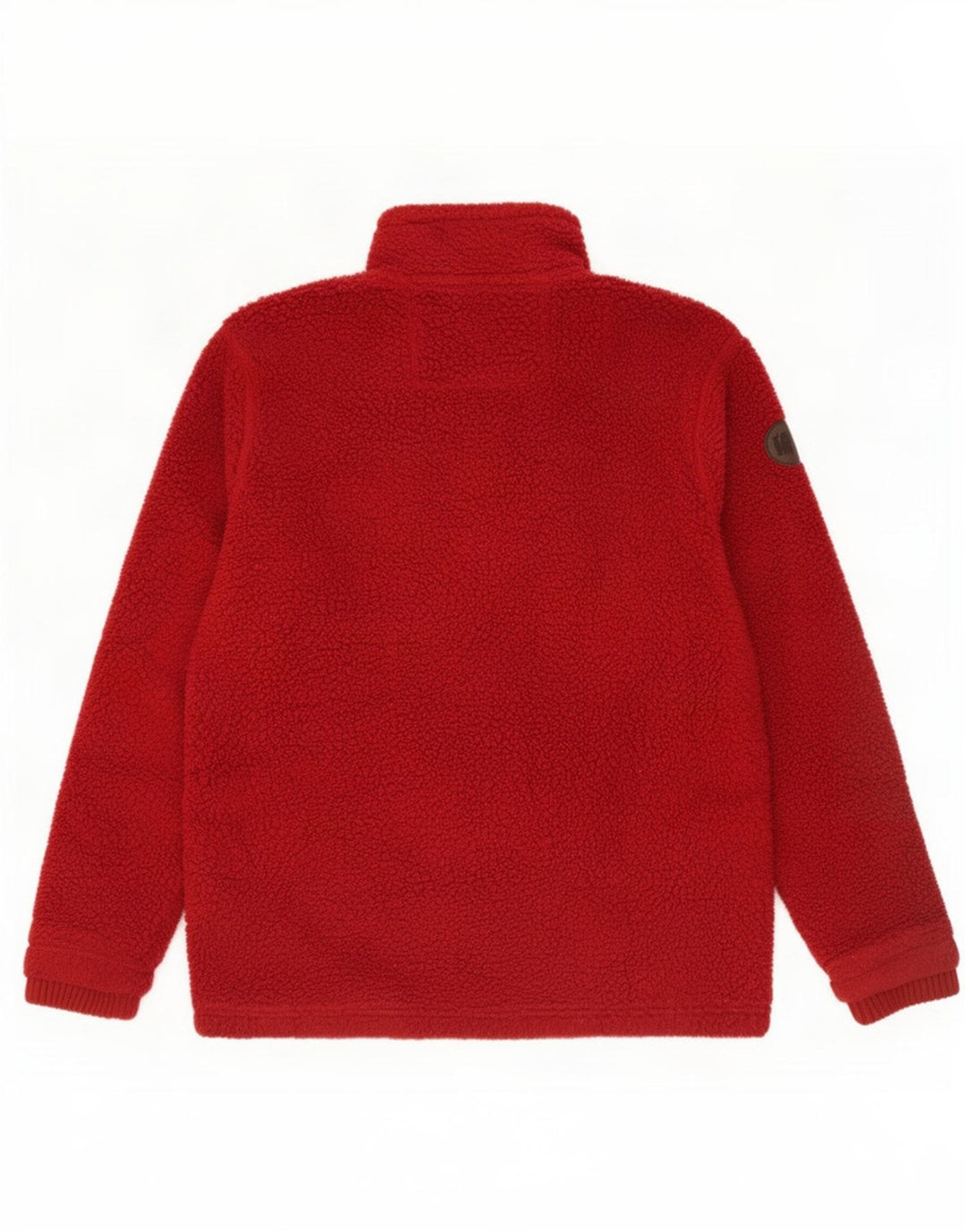 Marks & Spencer Jersey de Forro Polar con Cuello y Cremallera para Hombre XL Poliéster Granate