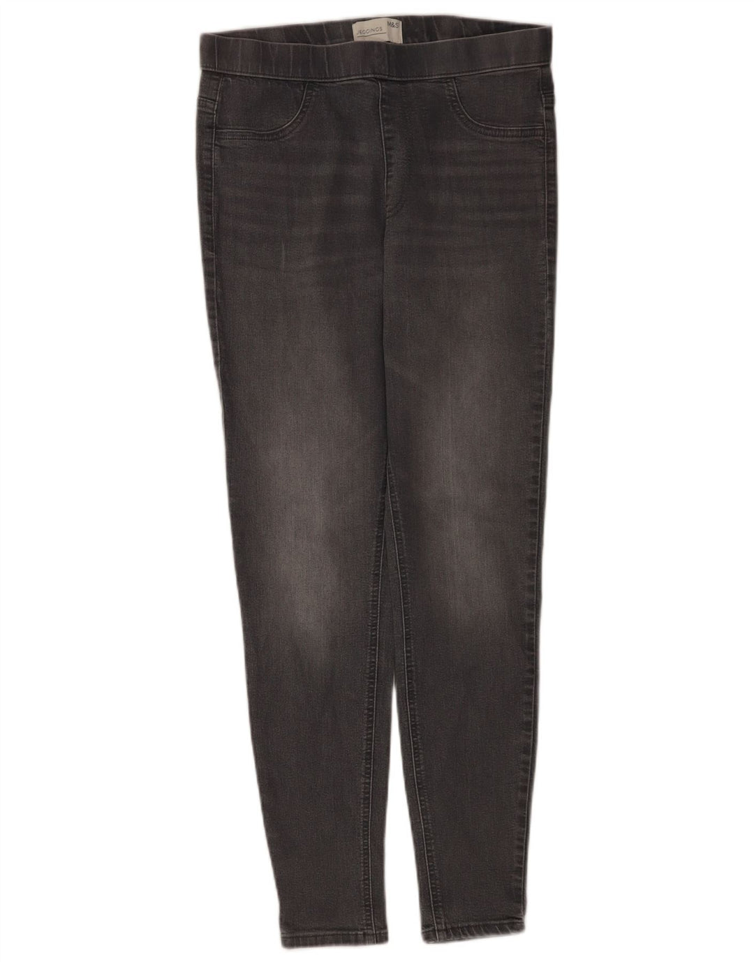 Marks & Spencer Jeans Jegging para Mujer UK 12 Medium W30 L28 Algodón Gris