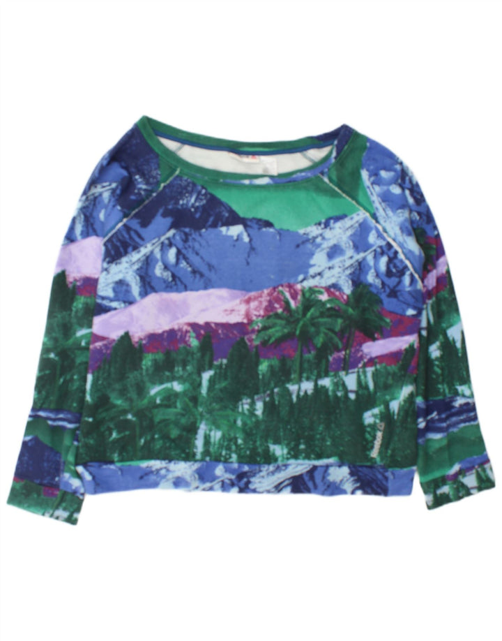 Reebok - Sudadera gráfica para mujer, talla 40/40, talla grande, multicolor