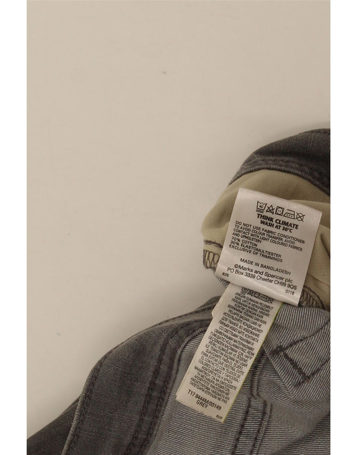 Marks & Spencer Vaqueros rectos para hombre W40 L29 Algodón gris