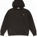 Lacoste Sudadera con capucha para hombre talla 4 mediana algodón negro