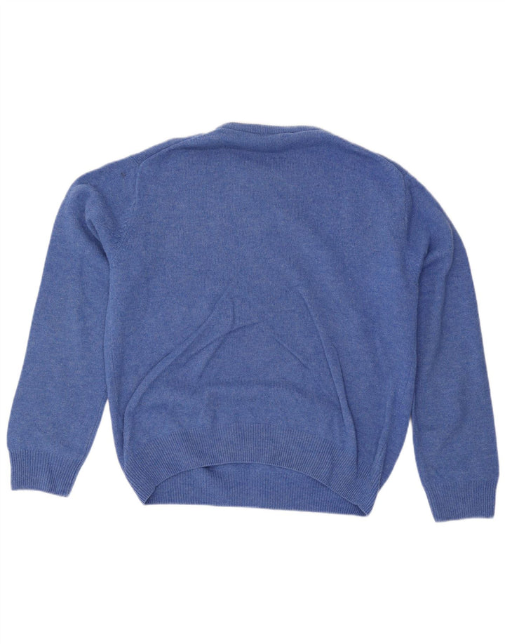 Gant Jersey De Cuello Redondo Para Hombre Jersey De Lana Azul Grande